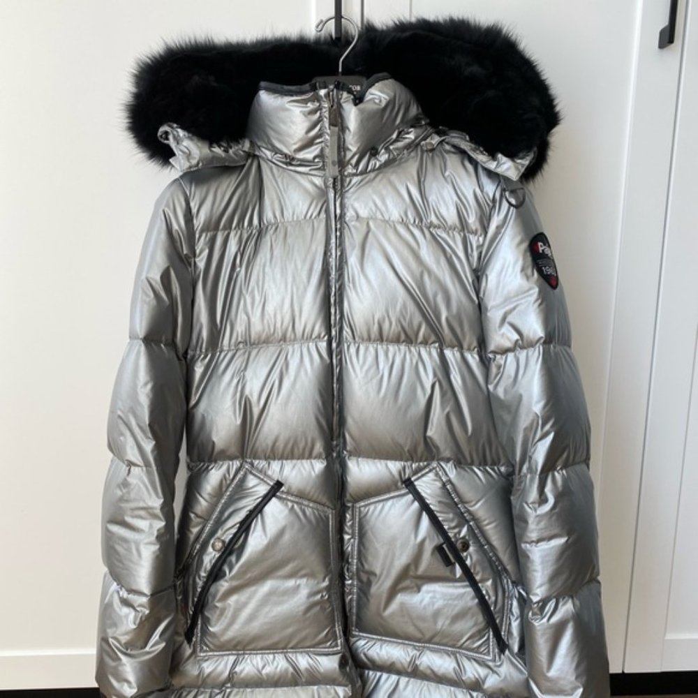 Pajar winter parka silver like new! Size M